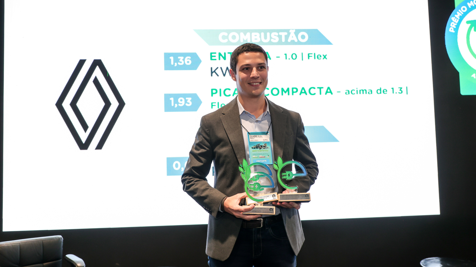 Renault conquista três troféus no Prêmio Mobilidade Limpa 2024